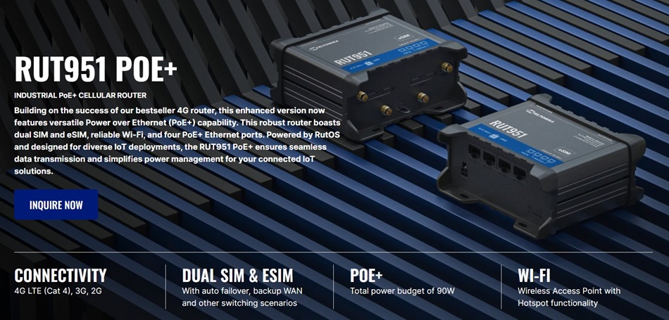 Teltonika RUT951 PoE+ (1)