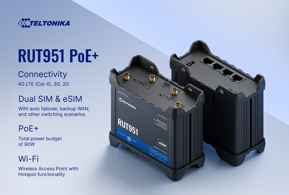 Teltonika RUT951 PoE+ - Nâng cấp mạnh mẽ, kết nối linh hoạt (3)